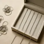 Conservazione corretta delle collane in platino: così eviti deformazioni indesiderate