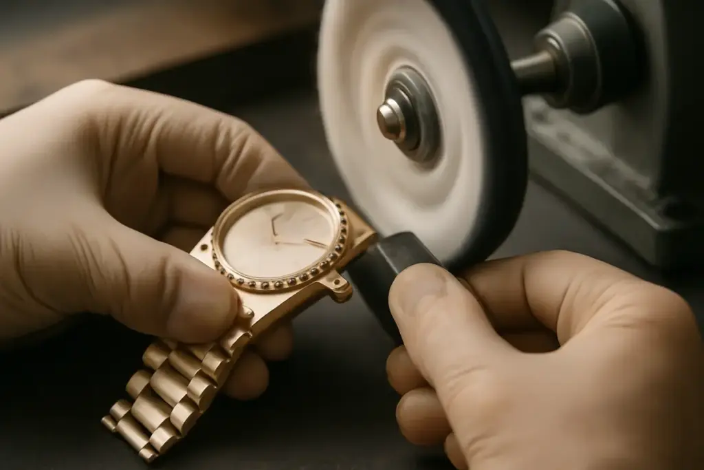 Come evitare graffi sulla superficie degli orologi in metallo prezioso? il metodo utilizzato dagli orologiai